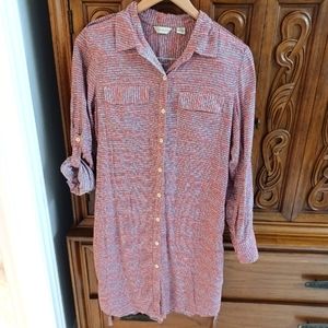 Anthropologie Tunic Buttondown Shirt - Large